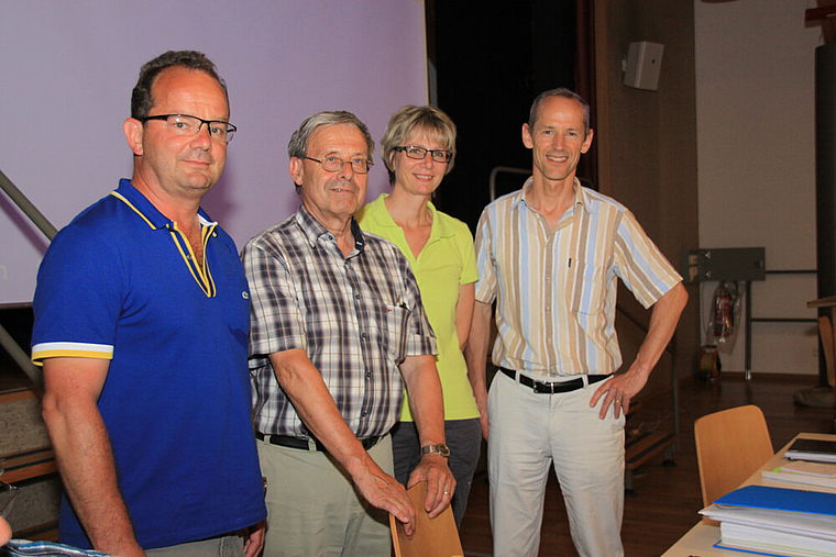 Gut gemacht: Markus Lisser, Hans Herter, Jolanda Lisser und Daniel Scholer konnten von

