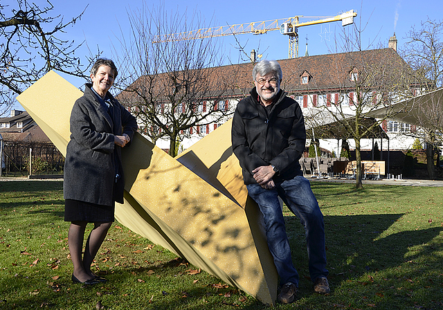 Kehren den «Freunden» den Rücken: Die beiden prominenten Vereinsmitglieder Evelyn Borer und Thomas Brunnschweiler haben ihren sofortigen Austritt aus dem Verein «Freunde des Kloster Dornach» bekannt gegeben.  Foto: Thomas Kramer