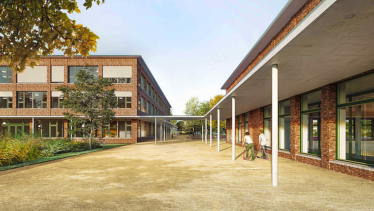 Auf dem neusten Stand: Der Neubau des Schulhauses Surbaum entspreche in allen Belangen den heutigen Bedürfnissen, werben die Verantwortlichen. Foto: ZVG