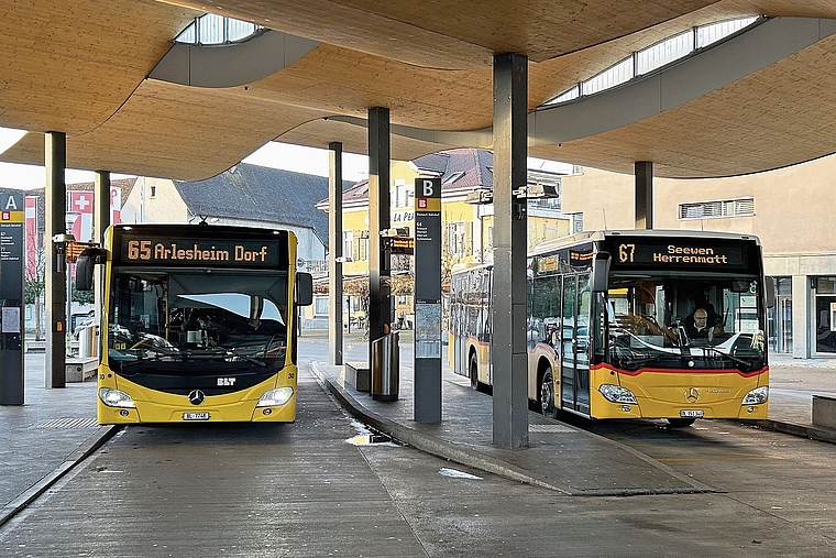 Neue Linienführung: Die Buslinien in der Region wurden teils stark angepasst. Damit sollen Quartiere und Arbeitsplatzgebiete besser miteinander verbunden werden.Foto: nicolas blust