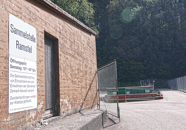 Revisionsbedürftig: Auch die Entsorgungstarife der Sammelstelle Ramstel sollen überprüft werden.  Foto: Lukas Hausendorf