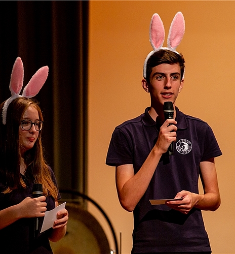 <em>Osterhasen: </em>Dem Lagermotto entsprechend sind die Programmansagen.