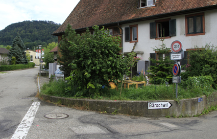Wegweisend: Bärschwil liegt doch ganz in der Nähe.  