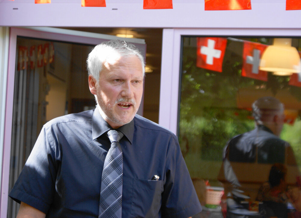Landammann Peter Gomm: Heimat ist Glaube an gemeinsames Glück. Landammann Peter Gomm: Heimat ist Glaube an gemeinsames Glück.