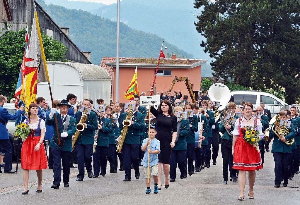 Die Marschmusik: Für Zuschauer die wichtigste Disziplin an einem Musiktag. 