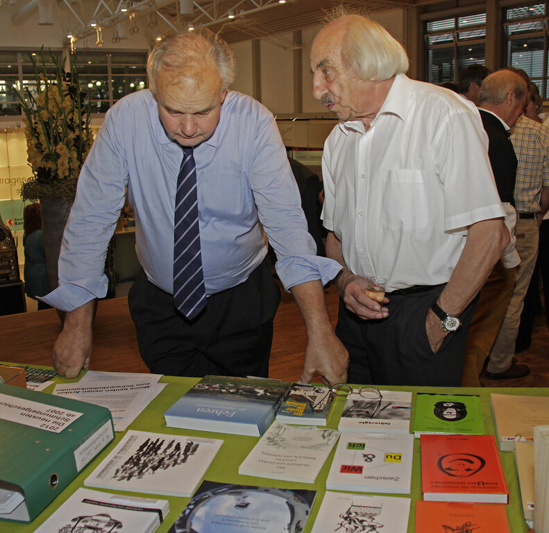 Hoher Besuch: Christian Wanner und Walter Studer.
