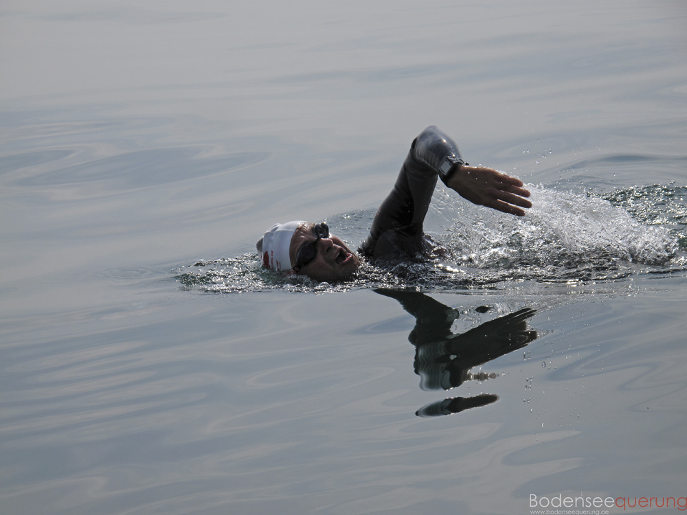 Ruhige Züge: «Beim Schwimmen kann ich über vieles nachdenken», sagt Ralf Kalkbrenner.  Foto: Oliver Halder