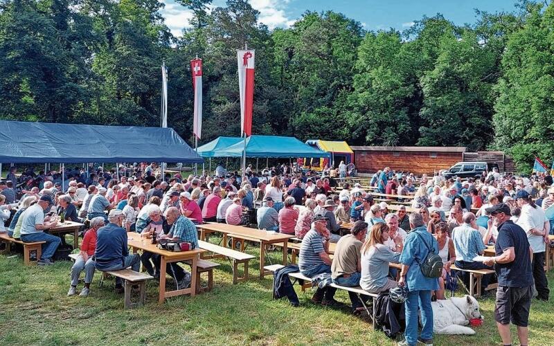 Festwirtschaft: Der Banntag zog gegen 600 Menschen an.
