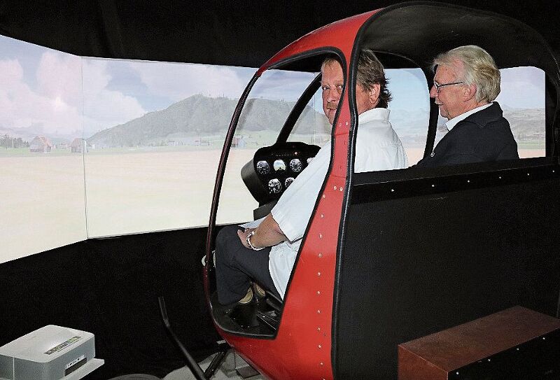 Helikopterflug: Virtuell unterwegs im Berner Oberland.