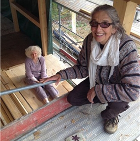 Die Dritte im Bunde: Sylvia Ott, künftige Bewohnerin des zweiten Hauses. Foto: zvg
