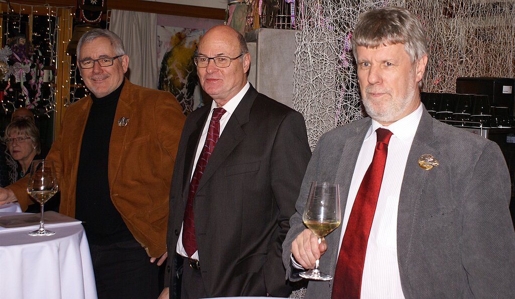 Für einmal Zuhörer: (v.l.) Kantonsrat Mark Winkler, GHL-Präsident Paul Schoenenberger und Marketingchef Martin Speiser. Fotos: Jürg Jeanloz
