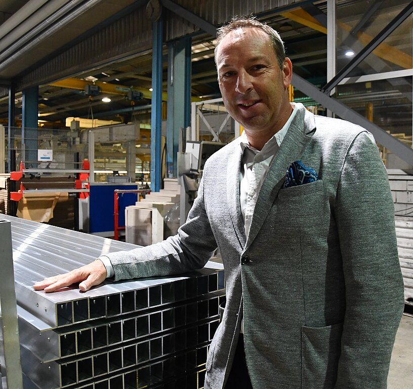 <em>Im Einsatz an der Nacht der Industrie: </em>Patrick Villiger, Geschäftsführer Aluminium Laufen.<em/>