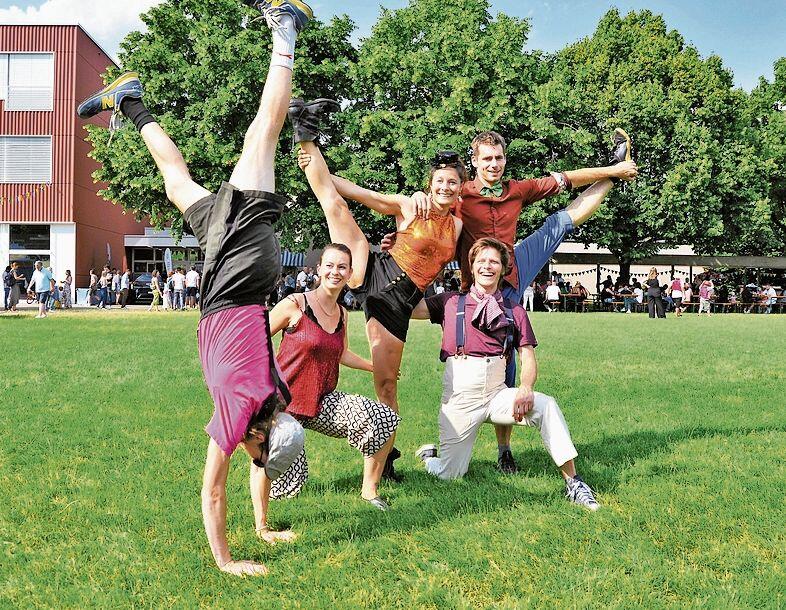 Bringen viel Erfahrung mit: (v.l.) Marius Cavin, Larissa Kistler, Carmen Küster, Finn Andersen, Crispin Bade vom Zirkus Luna.