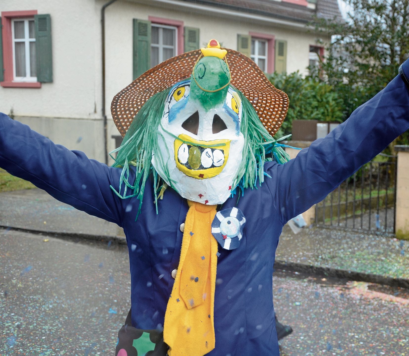 Gut gelaunt: Dieser Waggis liess sich die Stimmung nicht verderben. Gut gelaunt: Dieser Waggis liess sich die Stimmung nicht verderben.