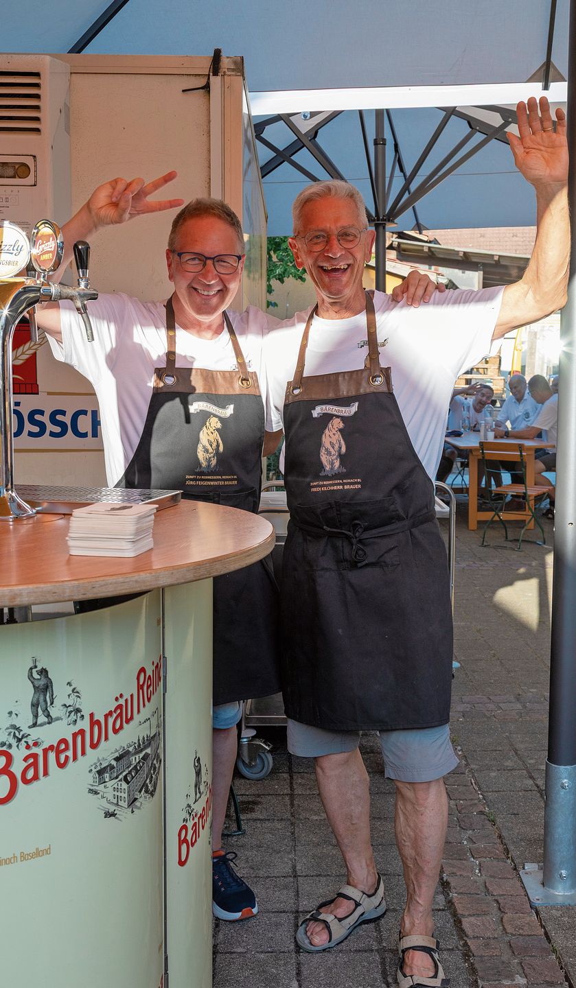 Bärenbräu: Hier gab es Abkühlung in Bierform.