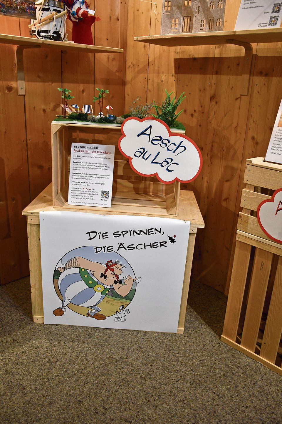 «Die spinnen, die Aescher»: Ob das korrekt ist, mögen die Besuchenden beurteilen. «Die spinnen, die Aescher»: Ob das korrekt ist, mögen die Besuchenden beurteilen.