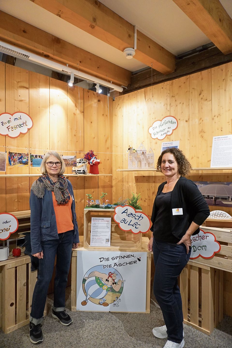 Aesch au Lac: Am Jubiläumsfest wurden Anekdoten aus Aeschs Geschichte hochgelebt, auch der ehemals geplante See. Foto: Désirée Bellwald