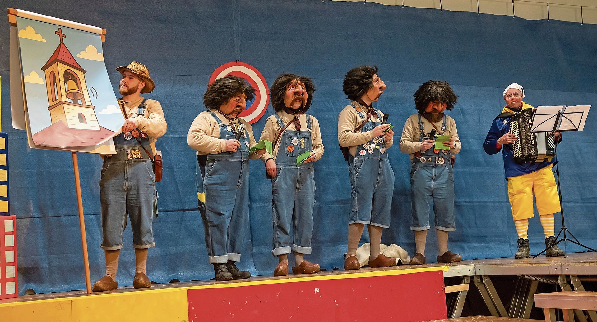 Schnitzelbänkler der Litzler Chnertsch: Seit Kurzem wieder aktiv und neu mit Handorgelbegleitung. Schnitzelbänkler der Litzler Chnertsch: Seit Kurzem wieder aktiv und neu mit Handorgelbegleitung.